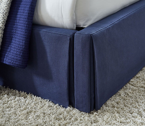 Sur Upholstered Skirted Storage Panel Bed by Modus Furniture