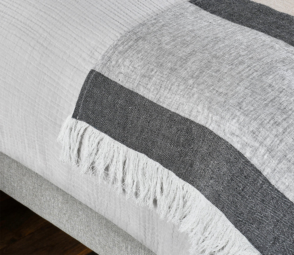 Talara Crafted Throw Blanket by Villa by Classic Home