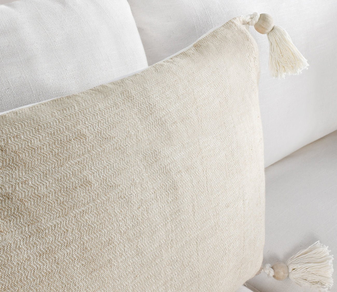 Talara Wheat Green Natural Throw Pillow by Villa by Classic Home