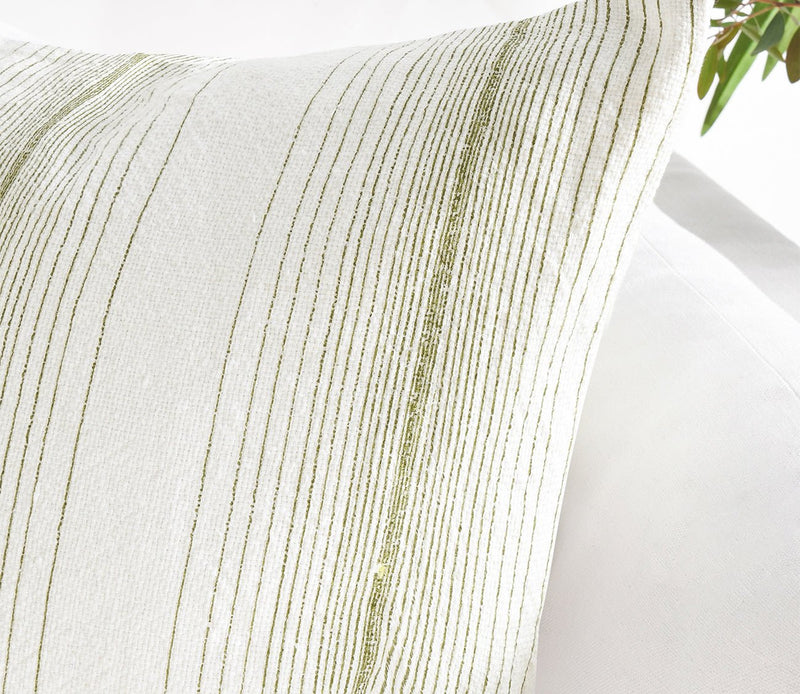 Villa by Classic Home Theta Striped Throw Pillow - Image 2