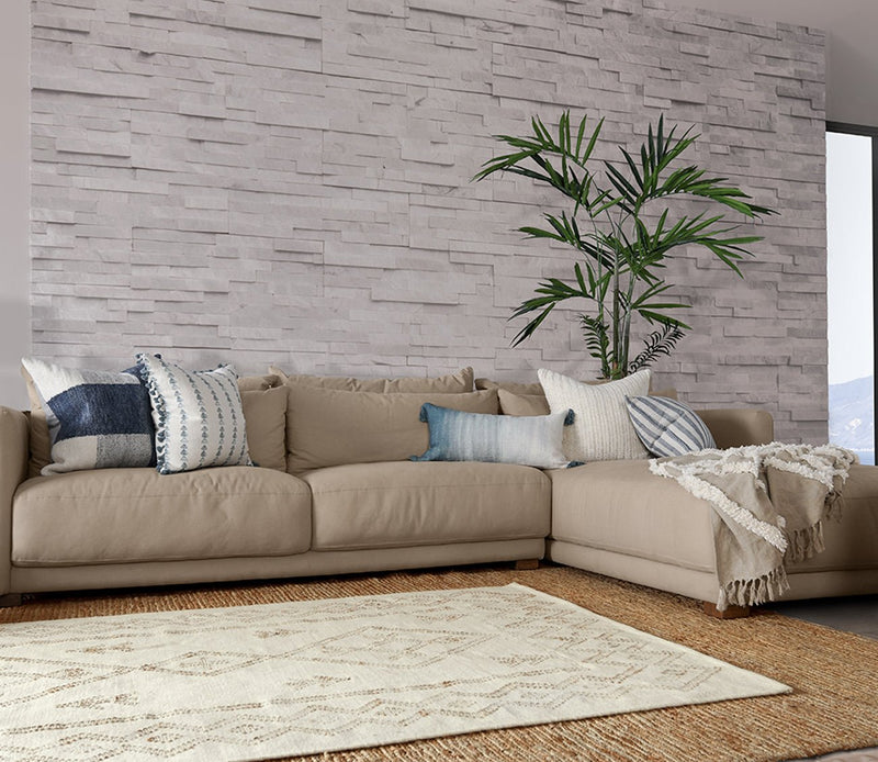 Villa by Classic Home Tide Blue Throw Pillow - Image 5