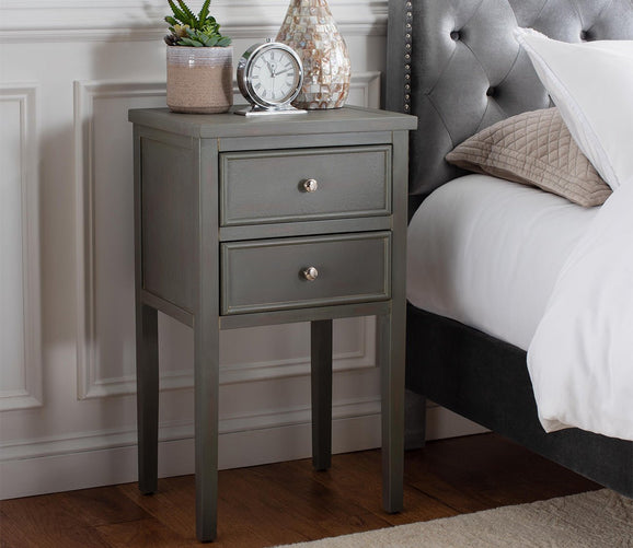 Toby End Table with Storage Drawers by Safavieh