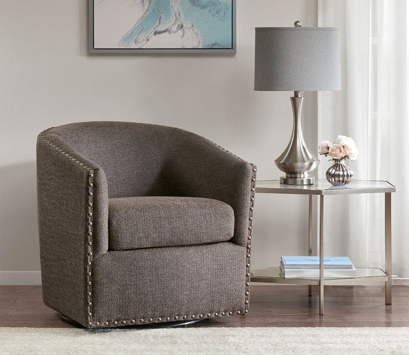 Madison Park Tyler Swivel Accent Chair - Image 1