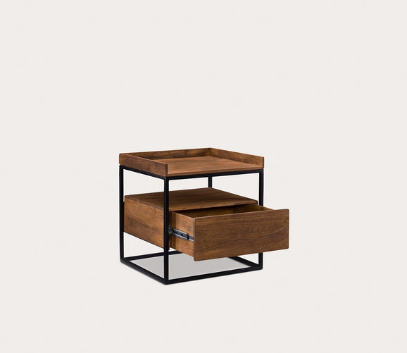 Vancouver Acacia Wood Tray Top Side Table by Moe's Furniture