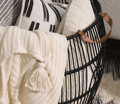 Veda Knit Throw Blanket by Villa by Classic Home