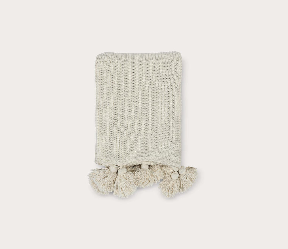 Veda Knit Throw Blanket by Villa by Classic Home