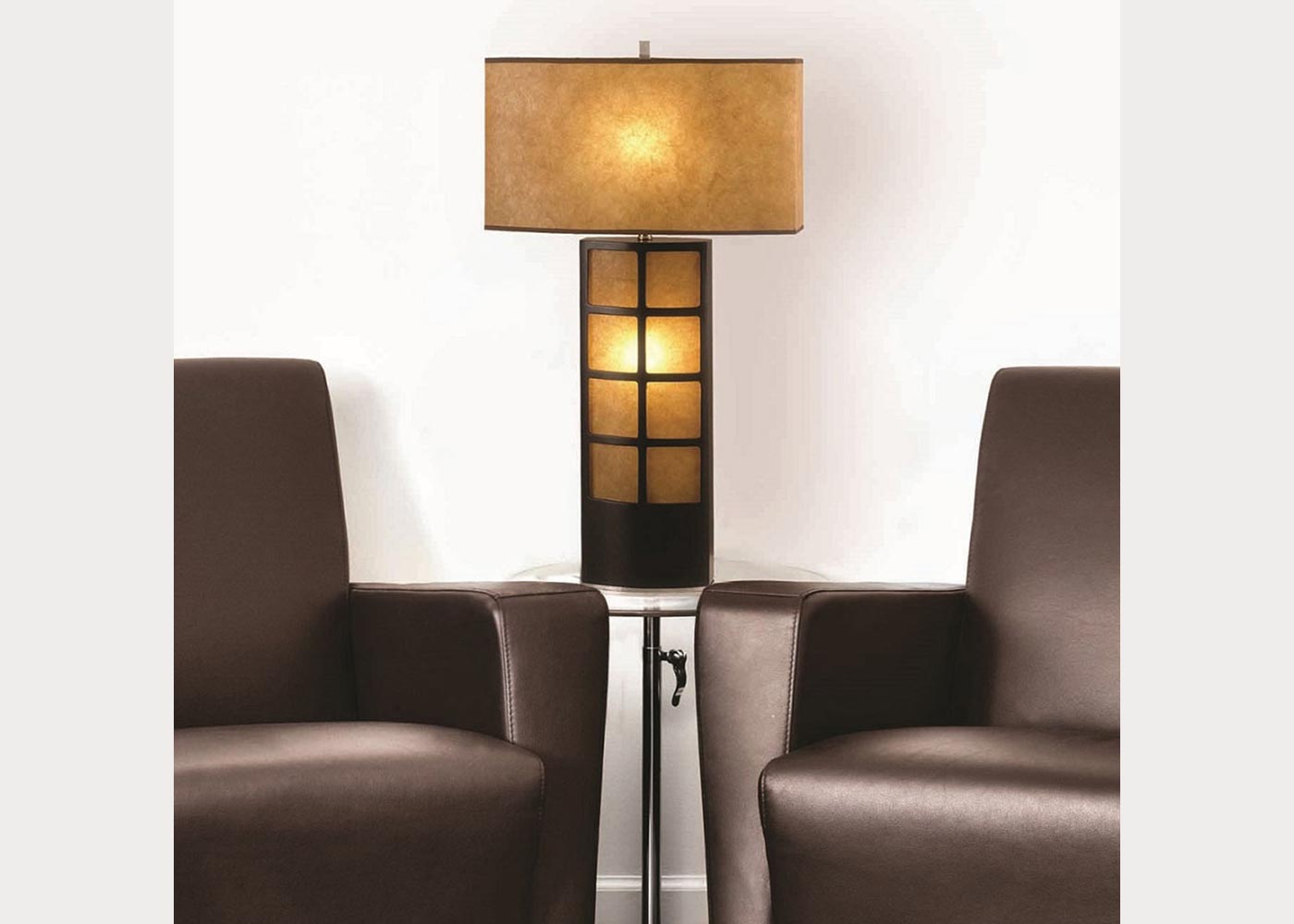 Ventana Charcoal Gray Table Lamp by Nova Lighting