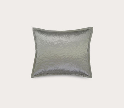 Vermicelli Quilted Satin Throw Pillow by Ann Gish