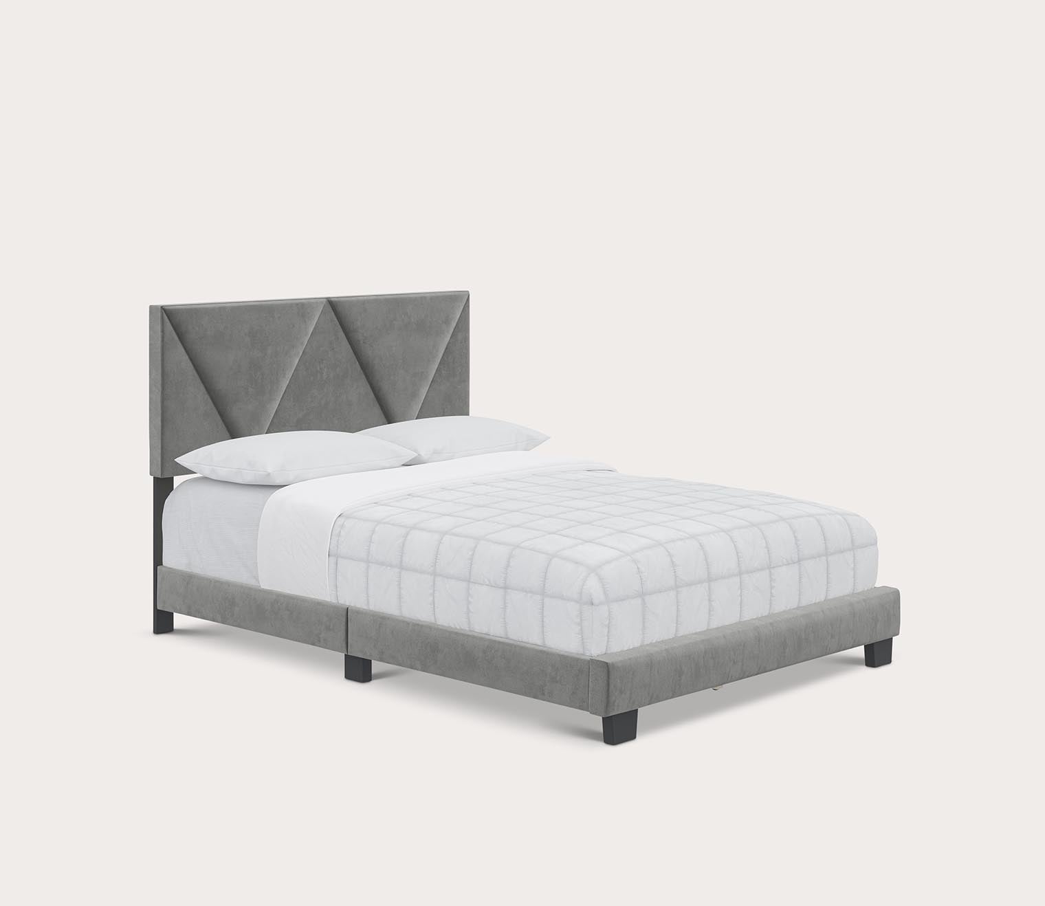 Vienna Velour Fabric Upholstered Platform Bed by Boyd Sleep