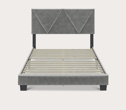 Vienna Velour Fabric Upholstered Platform Bed by Boyd Sleep