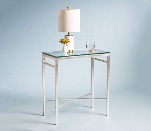 Viggo Rectangular Glass Side Table by Safavieh