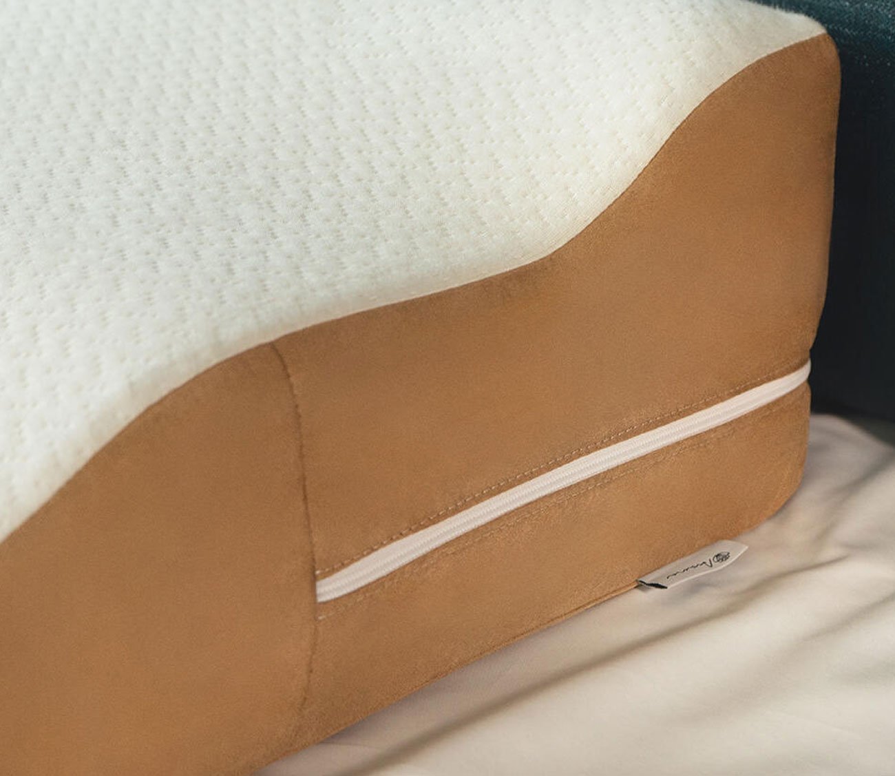 Wavy Contoured Bed Wedge Acid Reflux Memory Foam Pillow by Avana