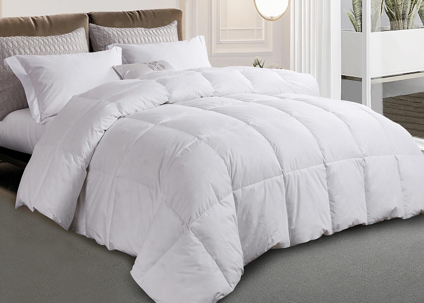 White Goose Feather and Down Comforter by Kathy Ireland Home