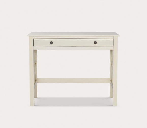 Whitley Antique White 1-Drawer Writing Desk by Linon