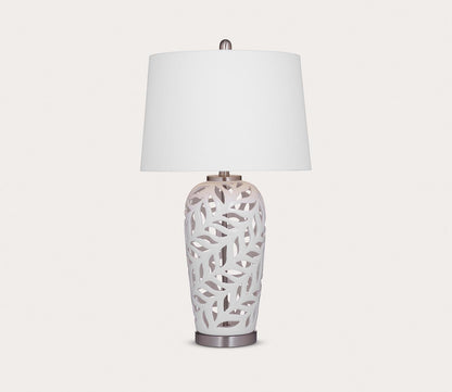 Willow Ceramic Table Lamp by Bassett Mirror