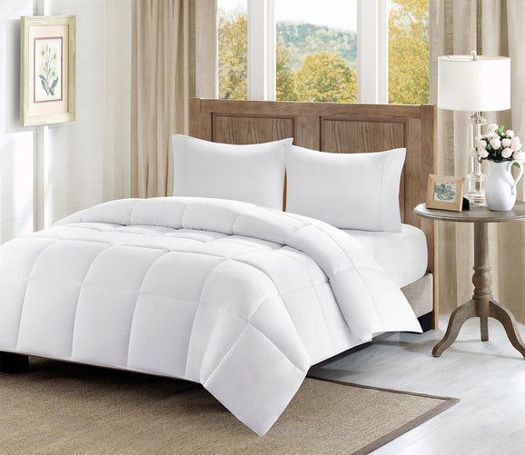 Winfield Cotton Percale Luxury Down Alternative Comforter by Madison Park
