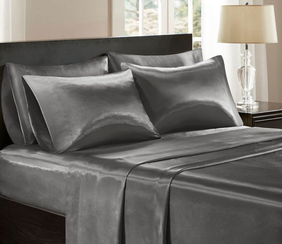 Wrinkle-Free Luxurious Satin Sheet Set by Madison Park Essentials