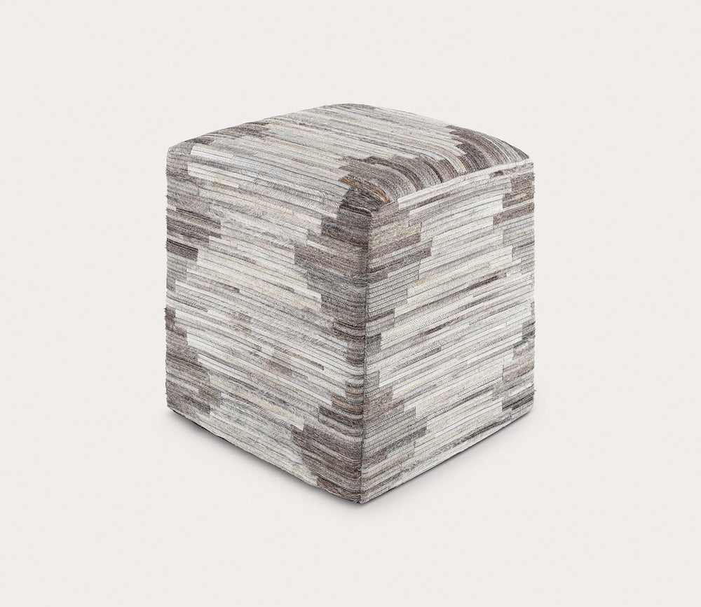 Zander Patched Ottoman by Surya