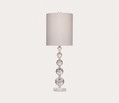 Zenia Glass Table Lamp by Bassett Mirror