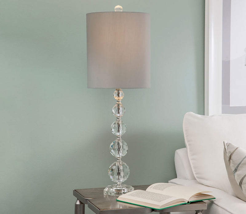 Bassett Mirror Zenia Glass Table Lamp - Image 1