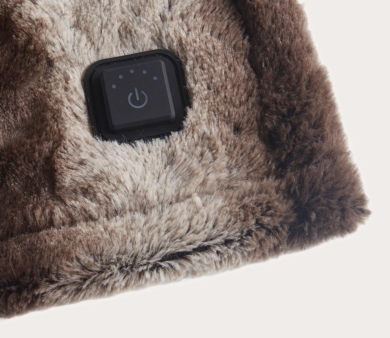 Zuri Faux Fur Heated Wrap with Built-in Controller by Beautyrest
